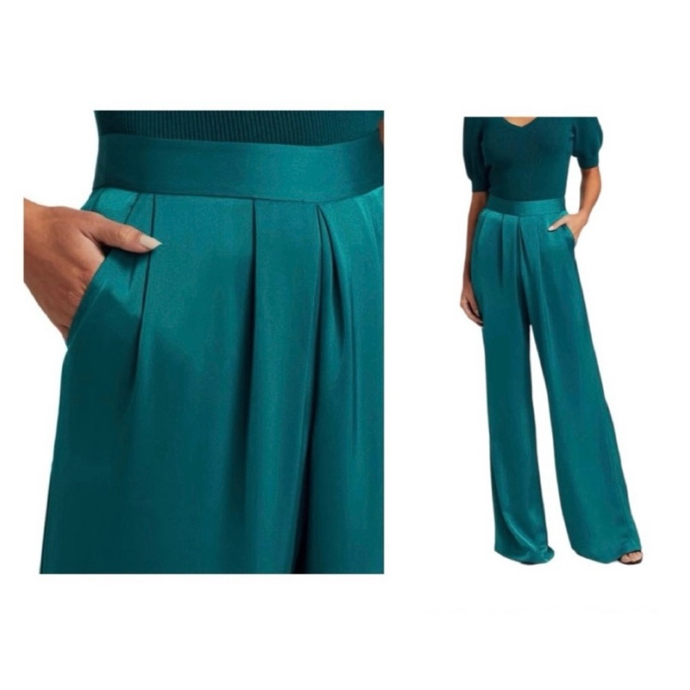 Ramy Brook Teal Women's Wide-Leg Pants